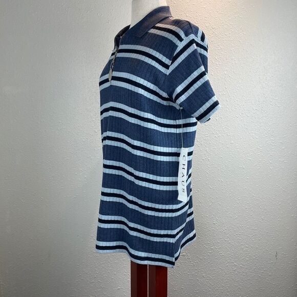 NWT Chaus Sport Long Quarter Zip Polo Top Size S - Picture 4 of 9